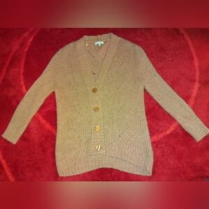 Cozy Tan Knit Cardigan